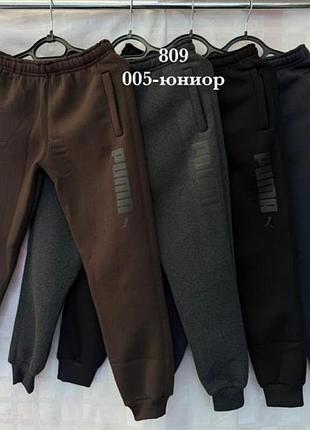Спортивні штани для підлітків puma утеплені на флісі