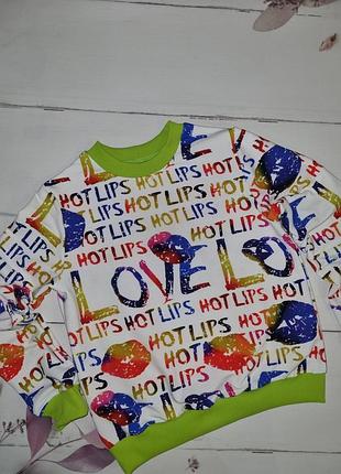 Дитячий світшот "hot lips" 146
