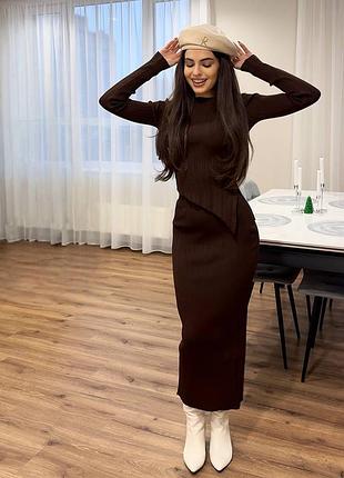 Женский костюм с юбкой макси турция