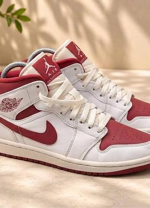 Кросівки jordan air jordan 1 mid reverse chicago ❤️