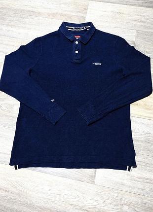 Чоловіча брендова кофта поло superdry, розмір l-xl.
