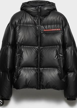 Пуховик чоловічий prada чорний