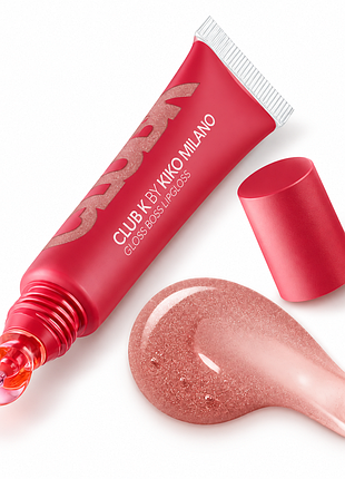 Блеск для губ kiko milano club k gloss boss lipgloss 02 pearl girl - перламутровый розово-лиловый (000200-02)