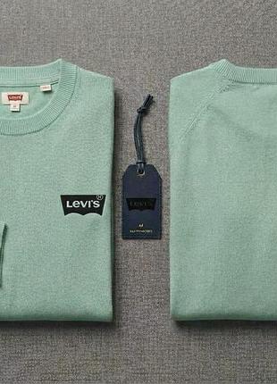 Чоловіча кофта levi's вінтажна м'ятного кольору