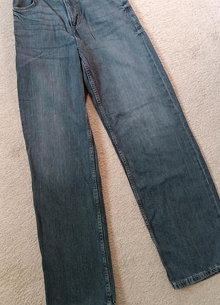 Широкие джинсы zara wide leg / full length, размер 34 (xs)