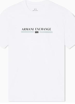 Нова футболка armani exchange center text logo оригінал розмір xxl