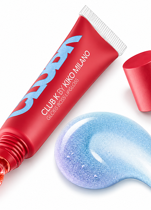 Блеск для губ kiko milano club k gloss boss lipgloss 12 legendary plastic - перламутровый голубой (000200-12)