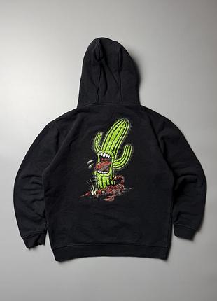 Черне худі santa cruz cactus skateboard hoodie s скейтбордичне