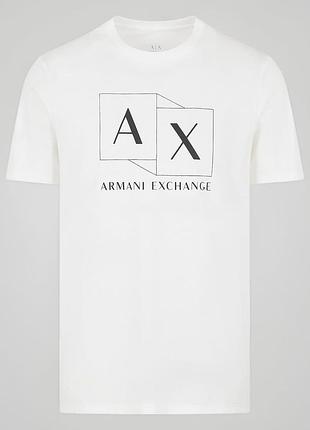 Нова футболка armani exchange ax box logo оригінал розмір xxl slim