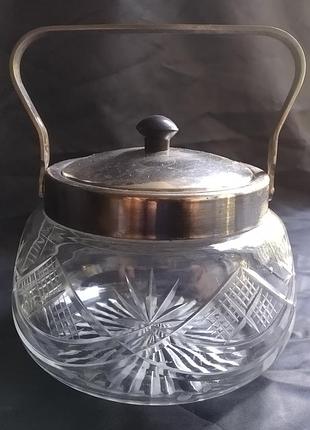 Винтажная сахарница сталинский ампир 1950е года.