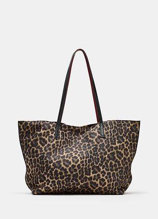 Сумка жіноча леопардова zara new
