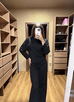 Брючний костюм жіночий zara чорний