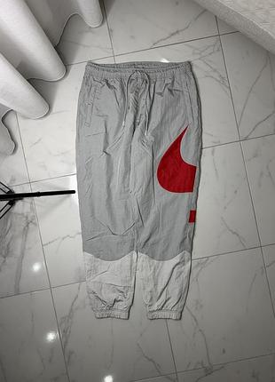 Чоловічі нейлонові штани nike big swoosh woven track pants | розмір l