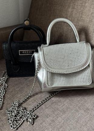 Сумка primark серебро маленька аксесуар
