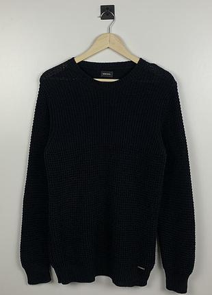 Светр чоловічий diesel superior quality knit розмір л чорний