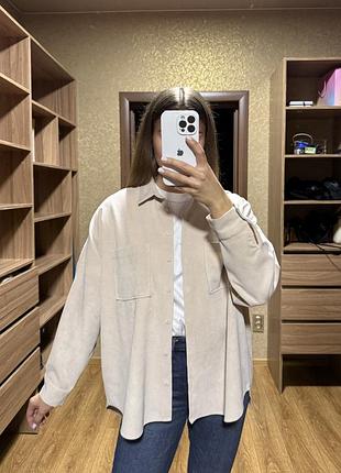 Жіноча сорочка zara бежева