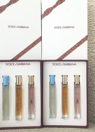 Подарунковий набір dolce & gabbana 3 мініатюри по 10 мл.