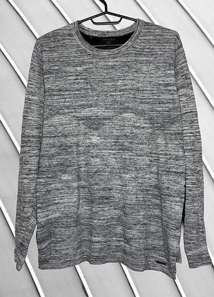 Мужской свитер guess s eu 4669 36 ua 46 серый джемпер пуловер кофта с шерстью трикотажный свитер с черной спиной брендовая одежда для мужчин