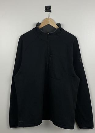 Чоловічий чорний лонгслів nike acg 1/3 zip top оригінал оутдор розмір ххл