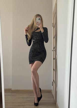 Сукня guess xs нова з блискучим візерунком