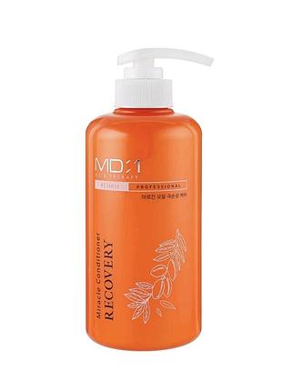 Восстанавливающий кондиционер для волос hair therapy miracle recovery conditioner, 500 мл, Южная корея