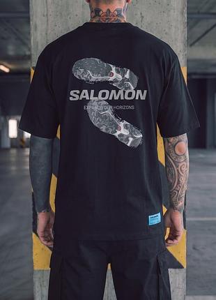 Футболка salomon horizon black
