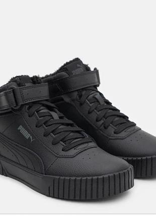 Черевики унісекс puma чорні 38 розмір (24 см) з утеплювачем