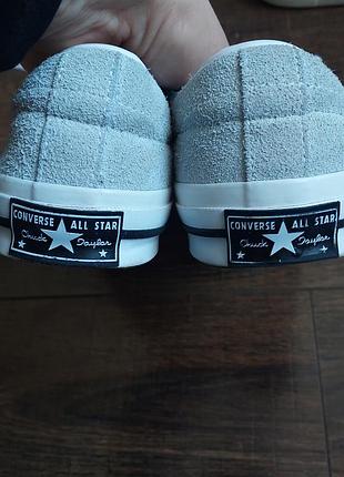 Кеды converse one star оригинал голубые серые 4