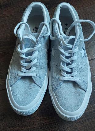 Кеды converse one star оригинал голубые серые
