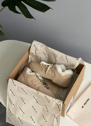 Кроссовки мех зимние new balance 530 x miu miu зимние кроссовки мех