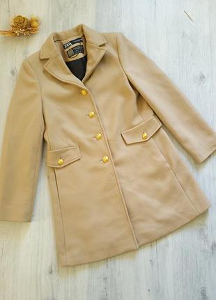 Пальто демосизоне zara.вовна 75%.