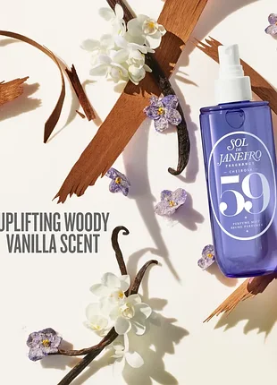 🪻оригінал 30ml. парфумований спрей для тіла і волосся sol de janeiro brazilian crush cheirosa '59 слива, солодка фіалка, ваніль, сандал та ветивер