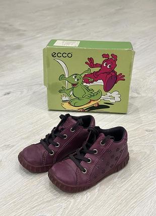 Дитячі шкіряні черевики для дівчинки ecco