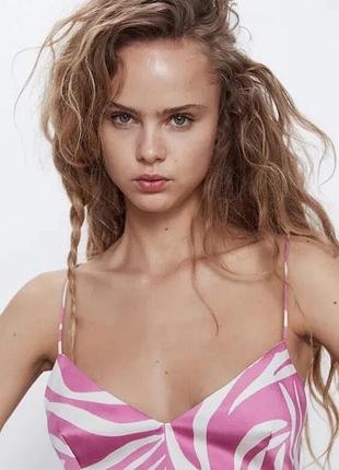 Топ zara на бретелях