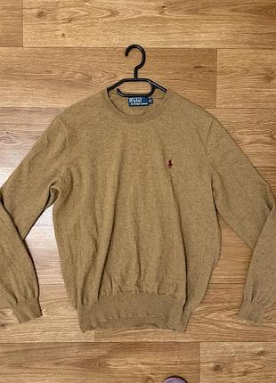Чоловічий светр polo ralph lauren 100% merino wool (xl/l) / джемпер ральф лорен меринос