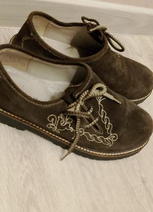 Качественные замшевые ботинки/туфли spieth &amp; wensky (немечковая), р. 43 / haferlschuhe