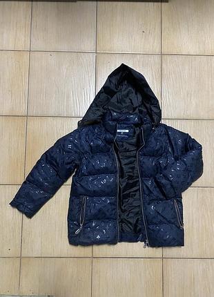 Куртка lv синя з капюшоном рр 134-140