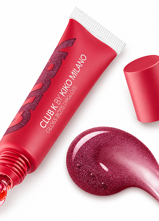 Блеск для губ kiko milano club k gloss boss lipgloss 10 night spark - бордовый с розовым перламутром (000200-10)