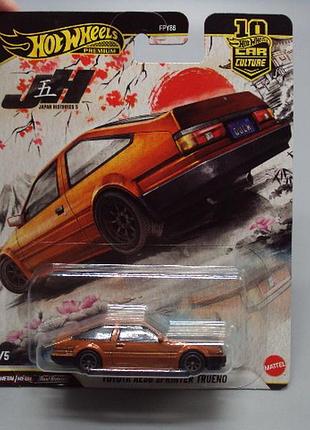 Машинка модель автомобіль hot wheels premium japan historics 5 toyota ae86 sprinter trueno №19061с