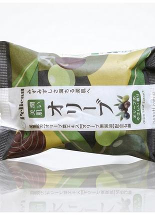 Pelican olive мыло с экстрактом листьев оливы и маслом плодов оливы, 80 гр, япония