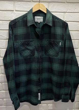 Чоловіча фланелева сорочка в клітинку carhartt wip l/s josh shirt