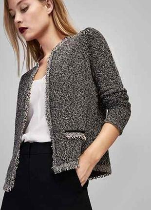 Пиджак женский твид massimo dutti