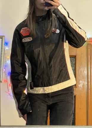 Вітрянка / гоночна куртка pretty у стилі y2k / racing jacket (розмір l / m)