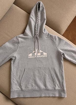 Худі helly hansen сіре з капюшоном xs-s, оригінал