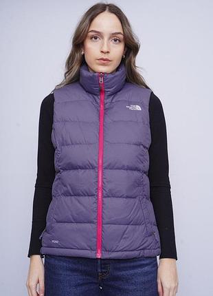 Жіночий пуховий жилет, безрукавка, на уральний пух у розмірі s, the north face 700 nuptse down puffer vest