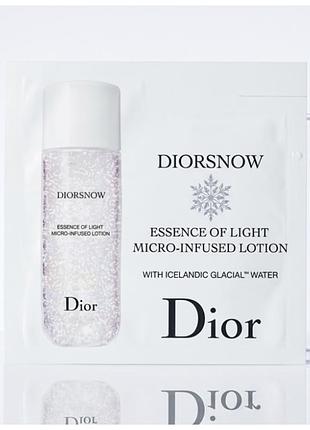 Diorsnow essence of light micro-infused lotion лосьйон для обличчя що надає сяйво шкірі 3 ml, франція