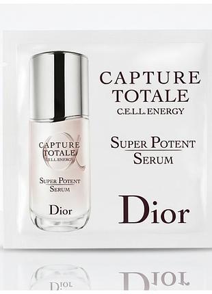 Dior capture totale cell energy super potent антивозрастная сыворотка, пробник 1 ml., франция