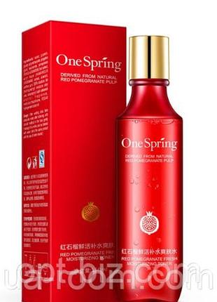 Тонік для обличчя з екстрактом граната onespring derived from natural pomegranate red pulp (150мл)