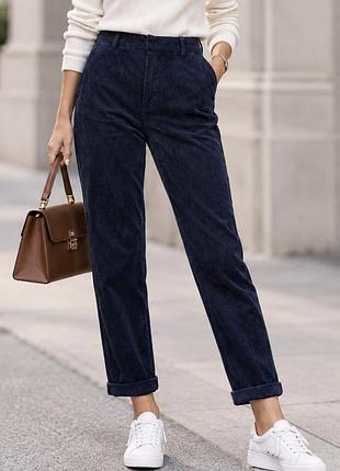 Massimo dutti брюки вельвет с подворитом