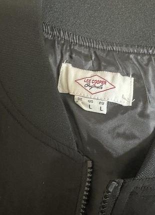 Куртка чоловіча lee cooper бомбер чорна 8